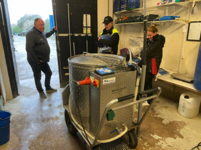 MilkTaxi in the dairy room