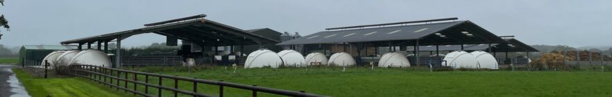 Igloo barns from a distance